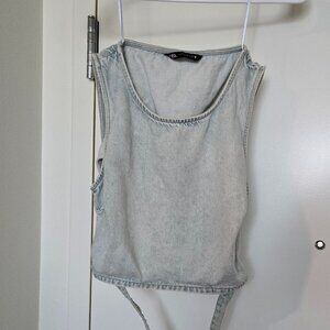 ZARA DENIM TOP SIZE M
